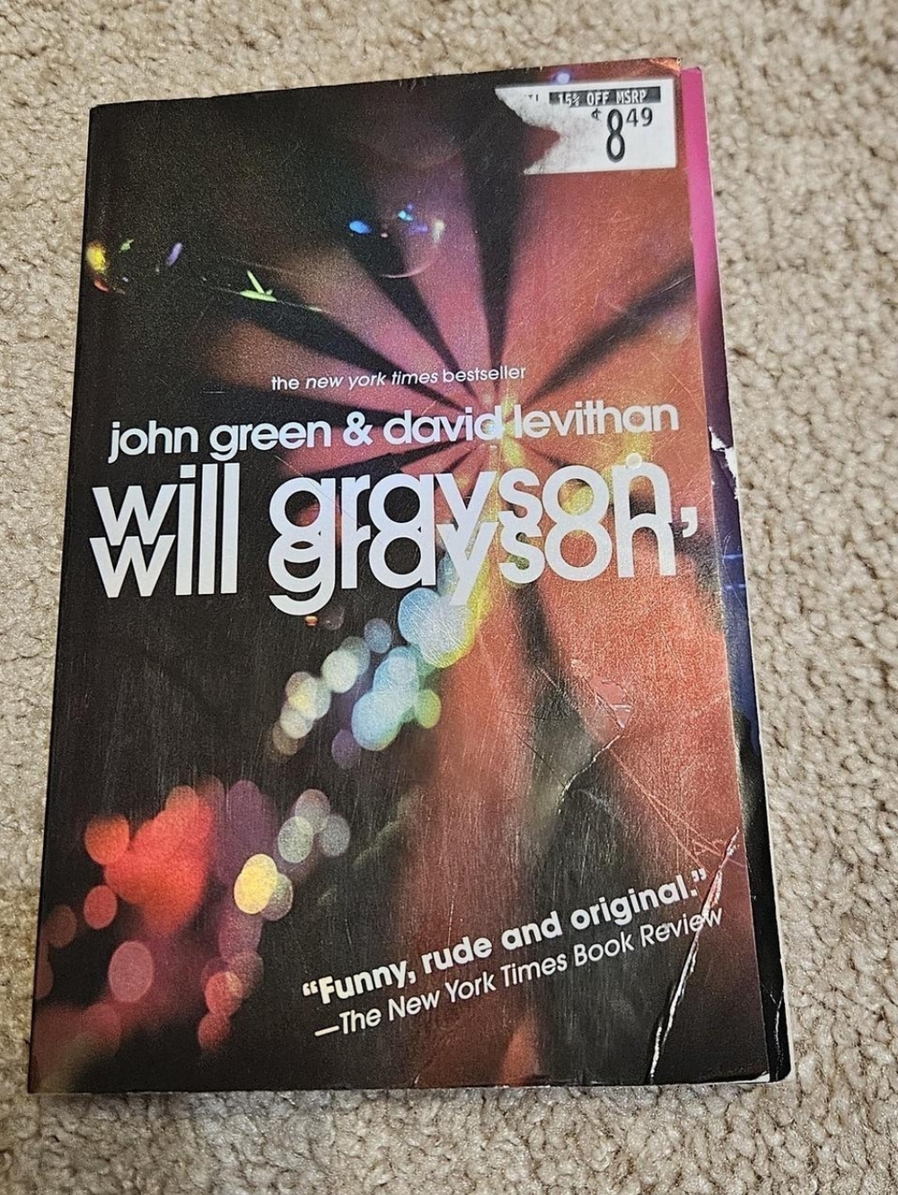 Will Grayson, Will Grayson By John Green & David Levithan